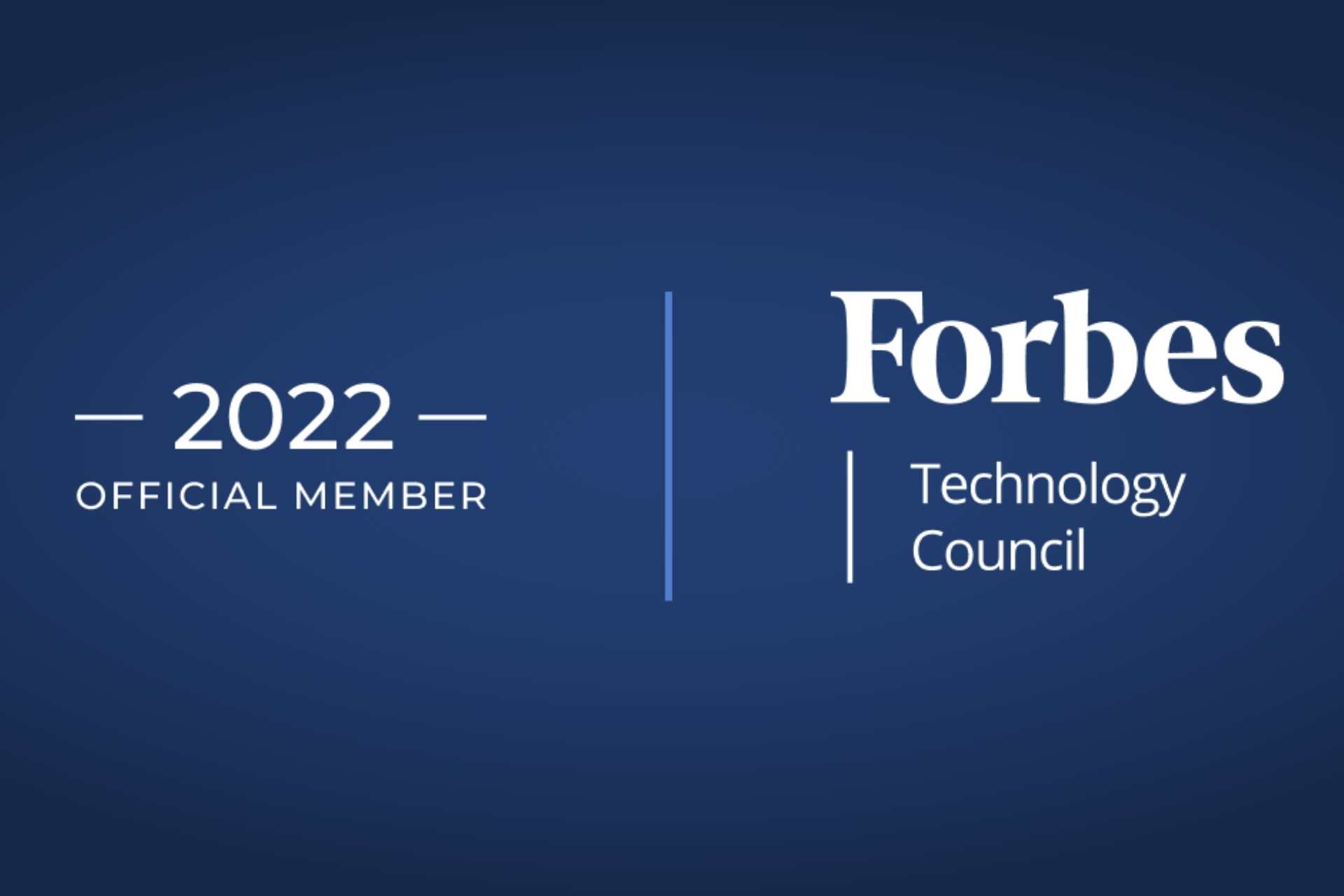 Image recognizing Mateus as an official Forbes Technology Council member.